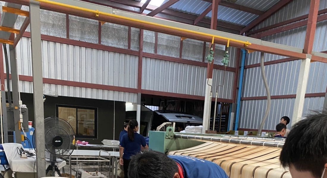งานติดตั้งสายพานรีดผ้า VERTEX สำหรับเครื่องรีดผ้าจีน - 3