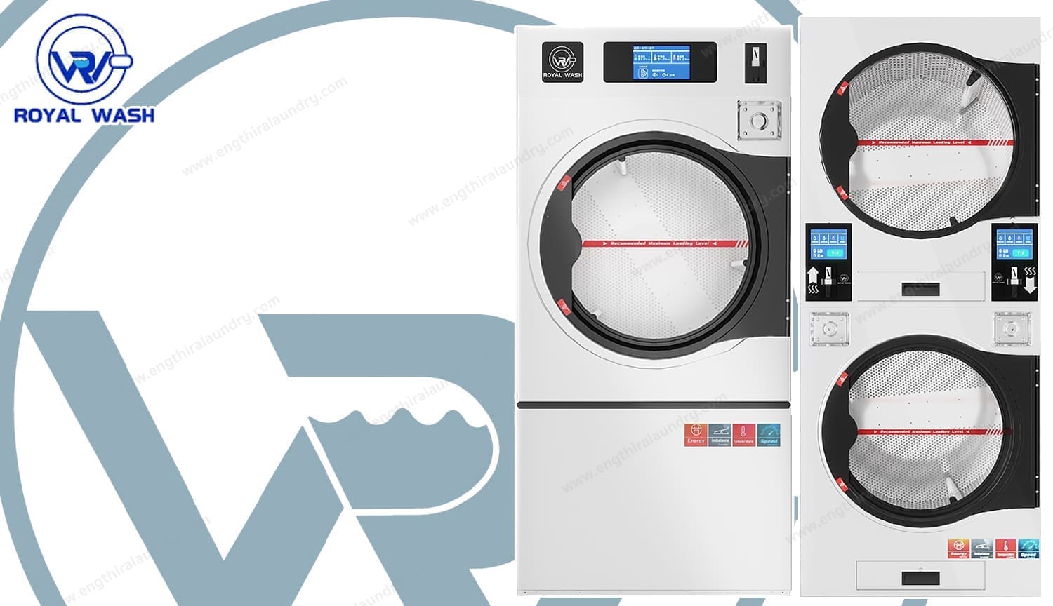 เครื่องอบผ้าหยอดเหรียญ ROYAL WASH SLD-DLD heading